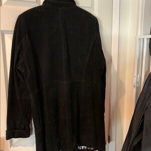 Fully lined suede jacket.